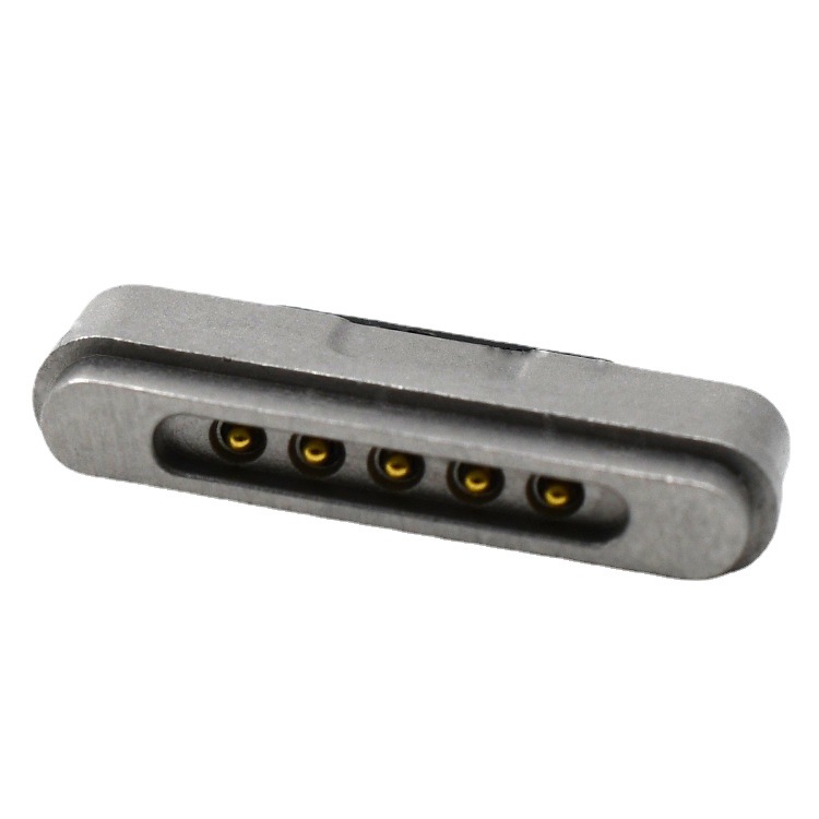 5pin 第三代最新充電針蘋果頭彈簧針鍍金T型頂針pogo pin連接器