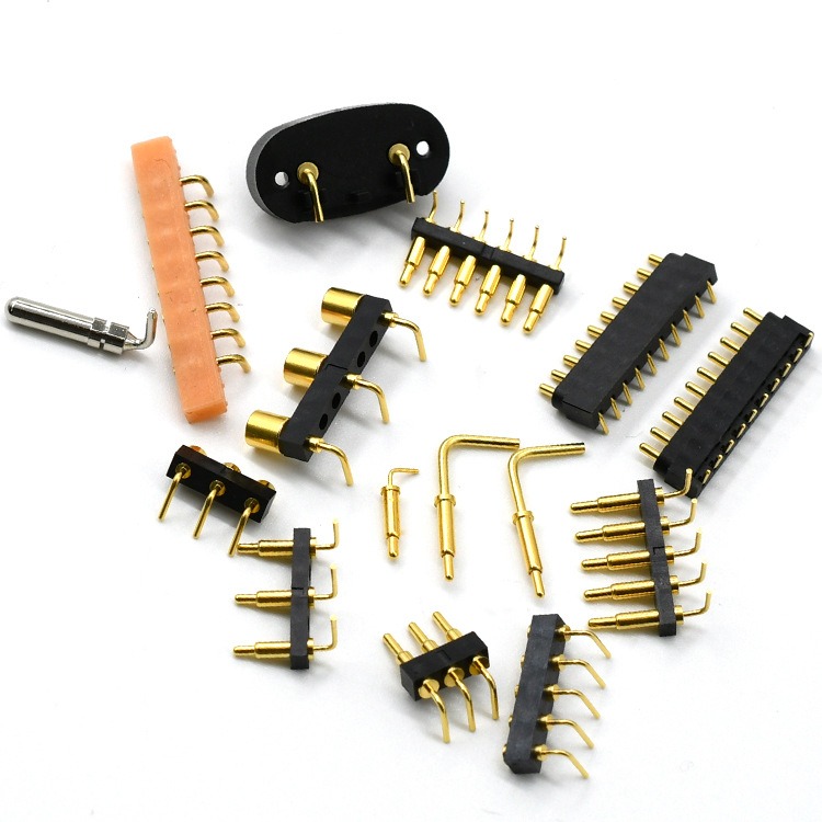 廠家折彎pogopin充電針導(dǎo)電探針 充電寶彈針?biāo){牙耳機(jī)觸針彈簧針